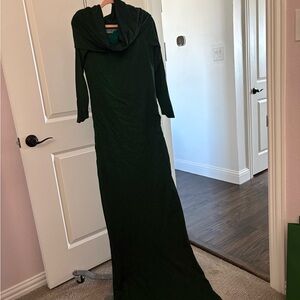 Chiara Boni Dark Green Long Sleeve Dress